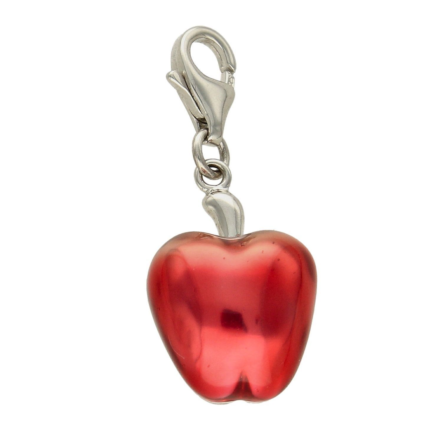 Srebrna zawieszka Charms połówka jabłka AP012-1098. Charms srebrny. Zawieszka do bransoletki. Zawieszka srebrna jabłko. Zawieszka charms do bransoletki. Charms zawieszka idealna na prezent dla dziewczynki.  (3).jpg