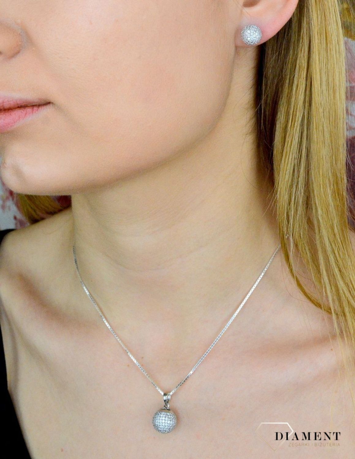 Zawieszka damska  Lustrzana kula  AP012-1259.jpg