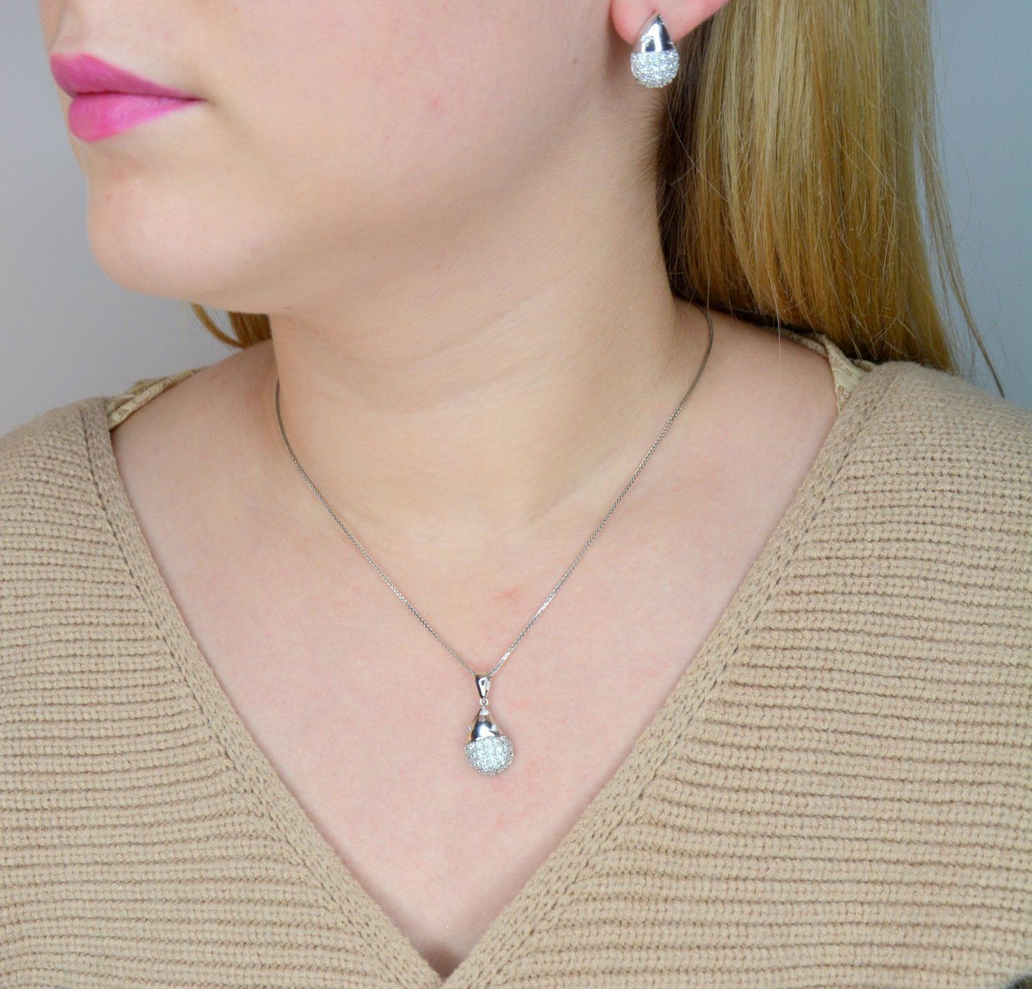 Srebrne kolczyki 925 kropelki z cyrkonią AP012-1853..jpg