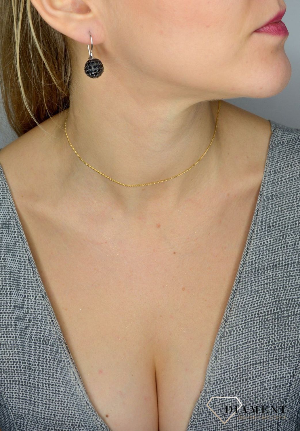 Srebrne kolczyki 925 kuleczki z czarną cyrkonią AP012-2616.jpg