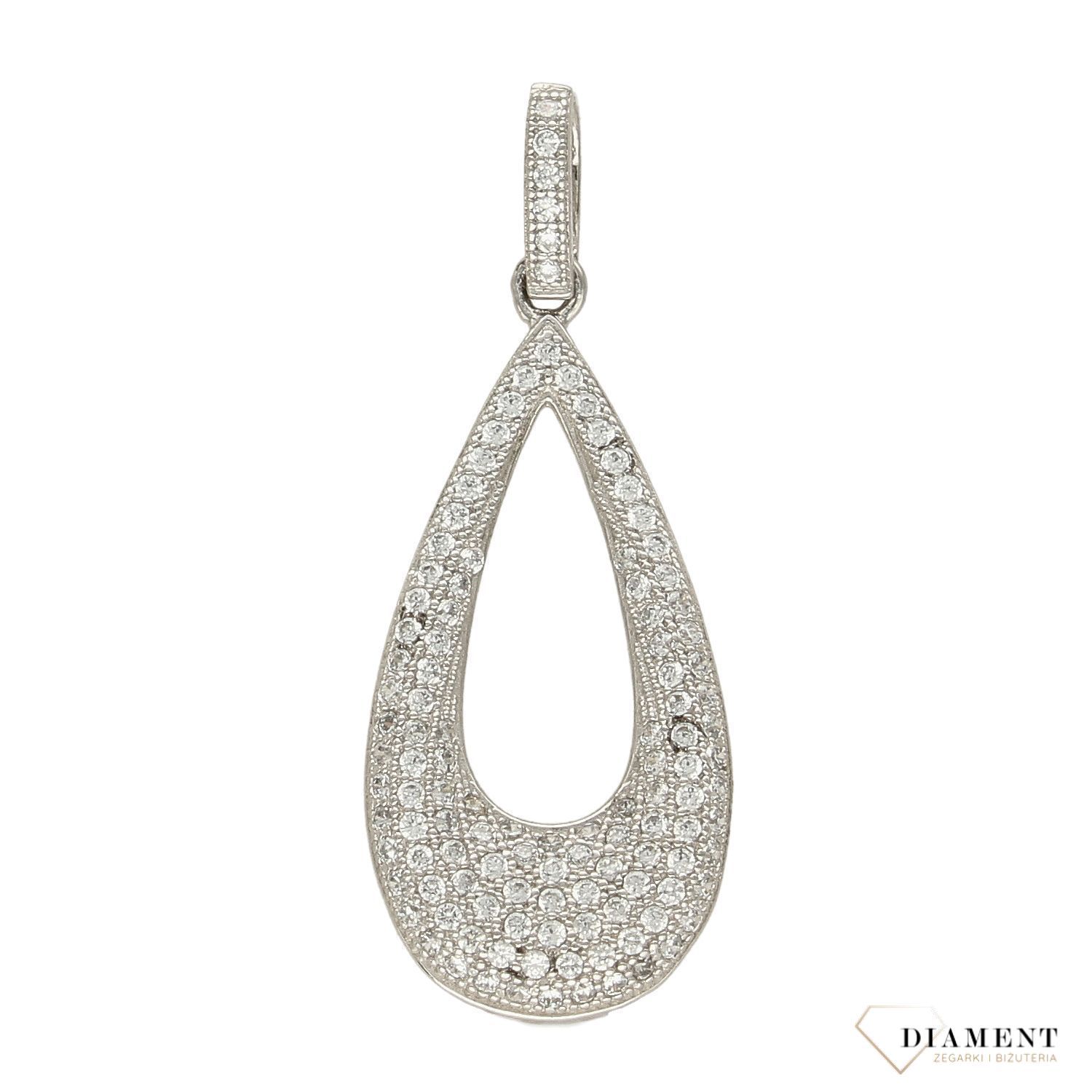Zawieszka srebrna łezka z cyrkoniami AP012-3030.jpg