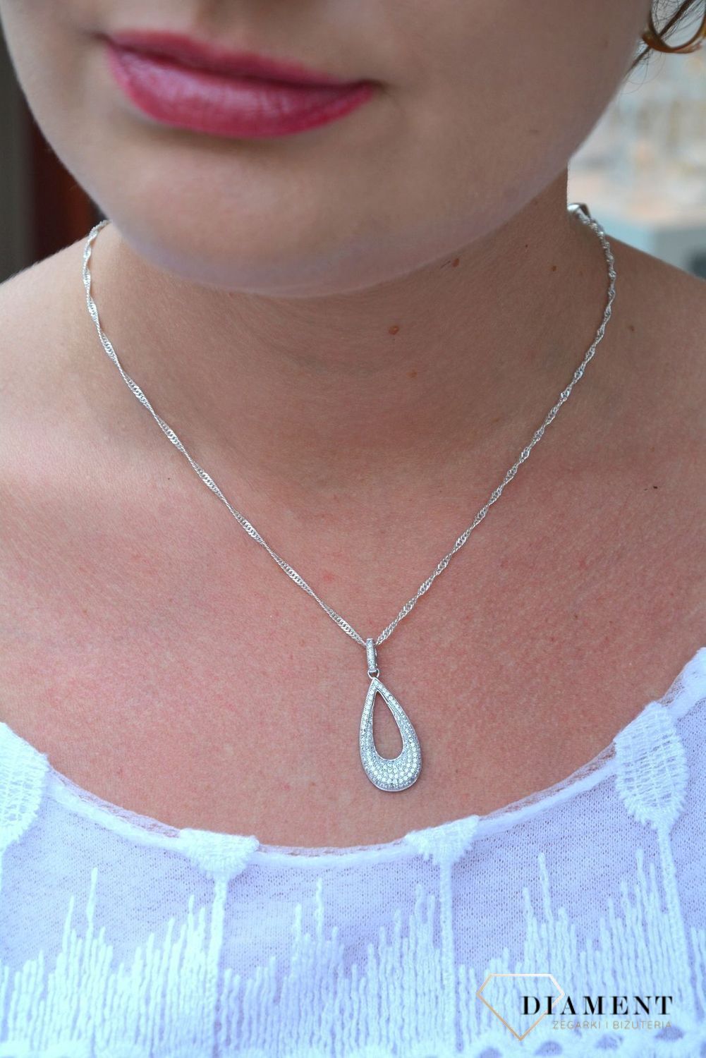 Zawieszka srebrna łezka z cyrkoniami AP012-3030.jpg