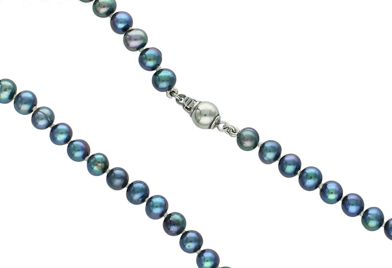 Naszyjnik Apart z Pereł Hodowlanych 5 mm – Benzynowe Odcienie – Srebro 925, 45 cmv (2).jpg