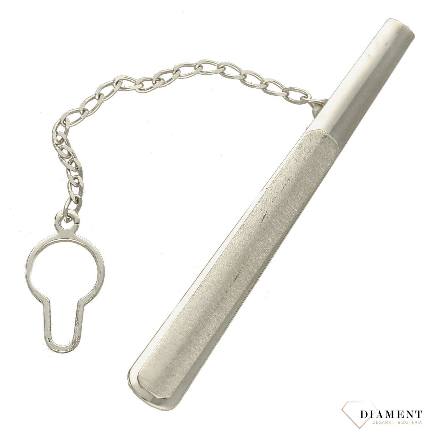 Spinka do krawata srebrna 925 z matowym zakończeniem AP09-010. Spinka wykonana z wysokiej jakości srebra 925..jpg