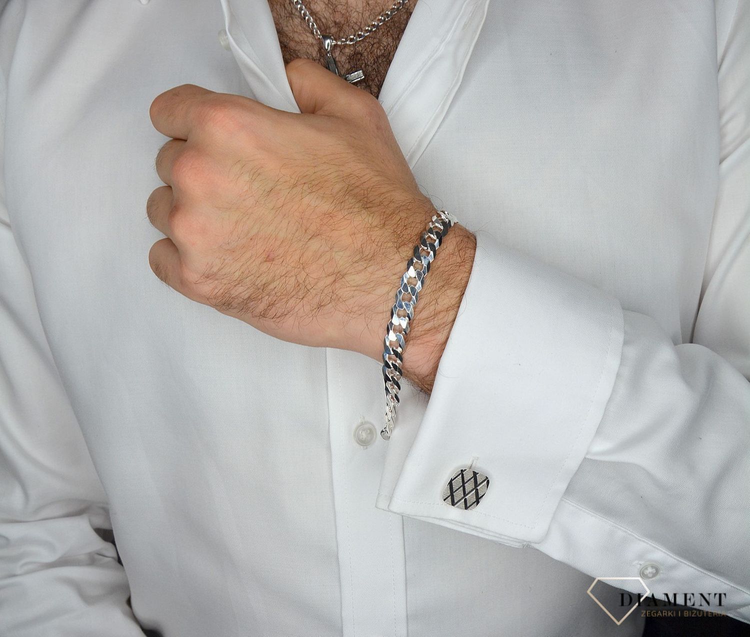 Spinki kwadraty grawerowane romby AP10-032MANKIET.jpg