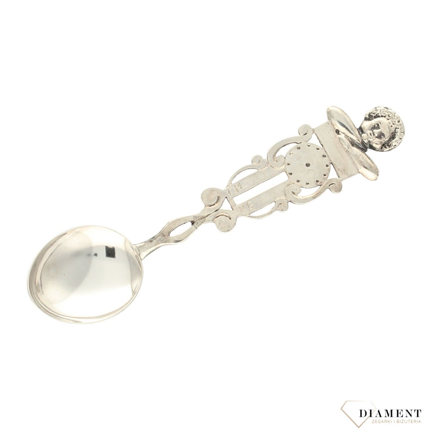 Srebrna Lyzeczka Na Chrzest Swiety Z Grawerem Apart Dziecko Ap25 016 Www Zegarki Diament Pl