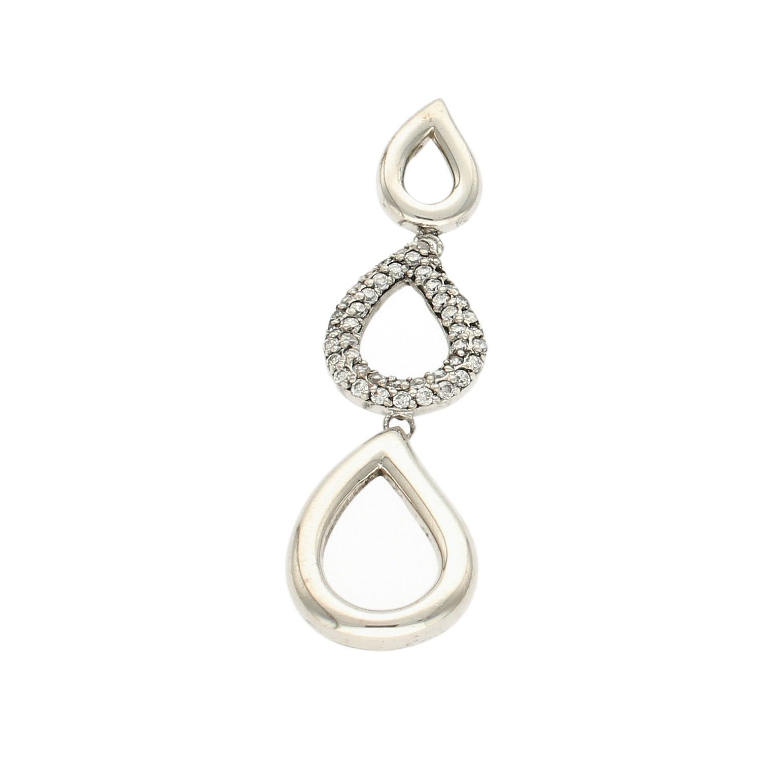 Zawieszka srebrna 'łezki' z cykroniami AP46-4024-ZAW-925. Srebrna zawieszka. Srebrna długa zawieszka. Zawieszka srebrna z cyrkoniami. Srebrna zawieszka w kształcie łezki. Zawieszka idealna na prezent..jpg