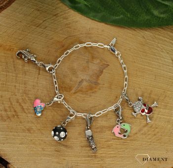 Srebrna zawieszka charms krokodyl AP48-1118. Charms srebrny. Zawieszka do bransoletki. Zawieszka srebrna krokodyl. Zawieszka charms do bransoletki. Charms zawieszka idealna na prezent dla k.jpg