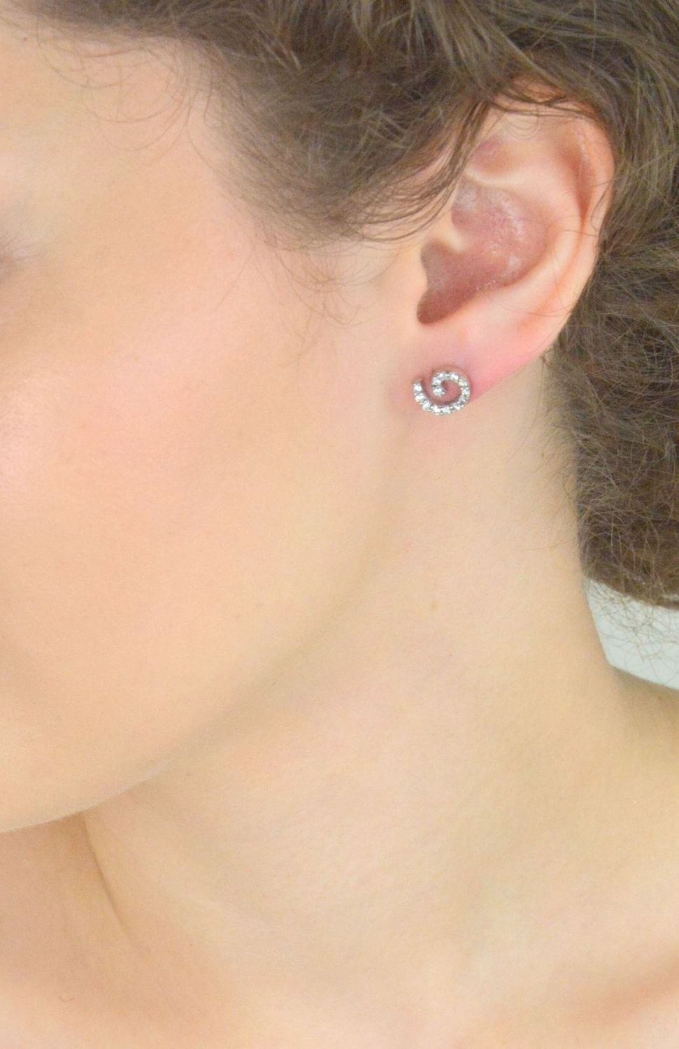 Srebrne Kolczyki Spiralne 925 z Cyrkoniami – Na Sztyft, 1 cm, 1,84g.jpg