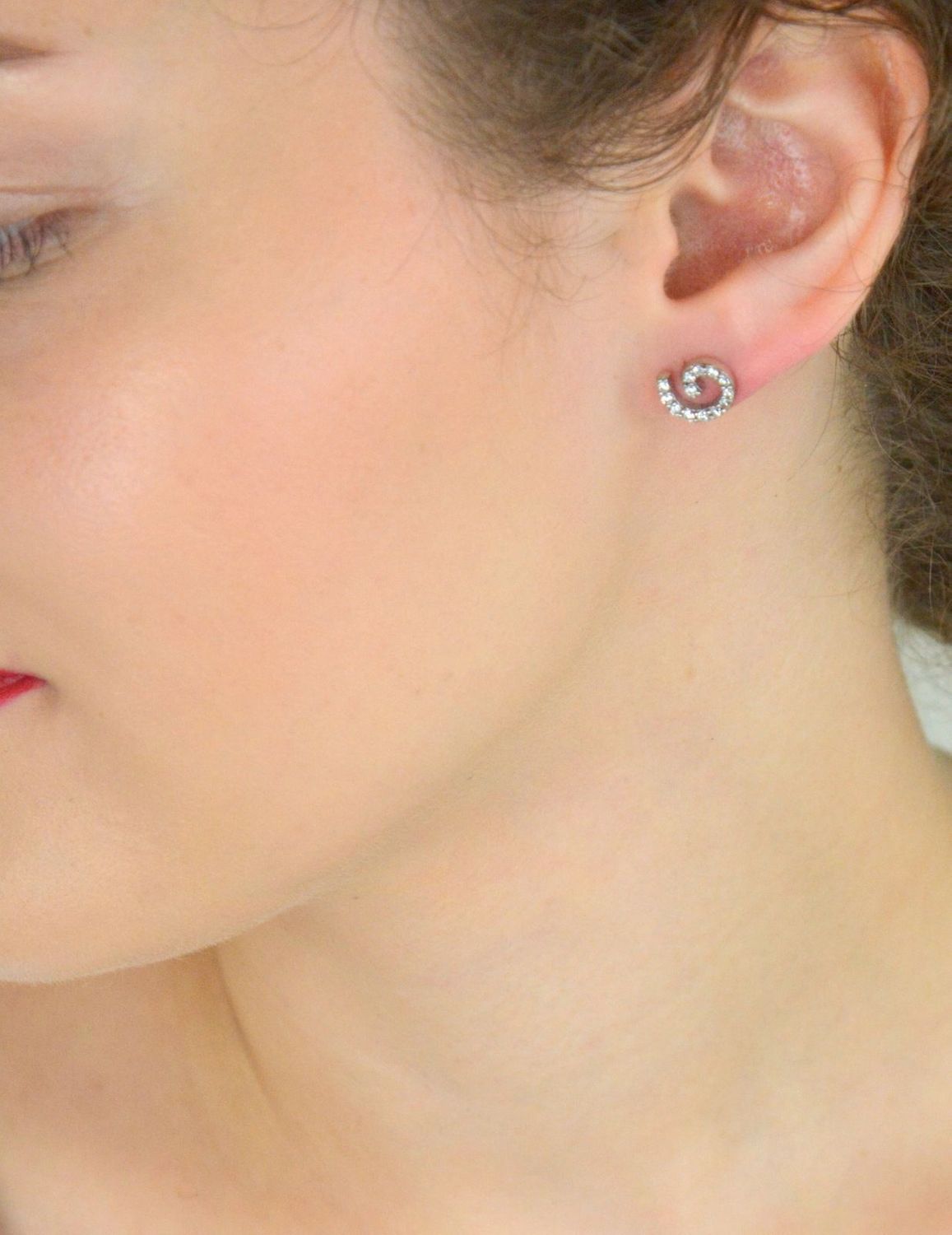 Srebrne Kolczyki Spiralne 925 z Cyrkoniami – Na Sztyft, 1 cm, 1,84g.jpg