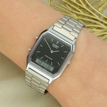 Zegarek Casio Vintage Classic AQ-230A-1DMQYES – analogowo-cyfrowy, czarna tarcza, retro black.jpg