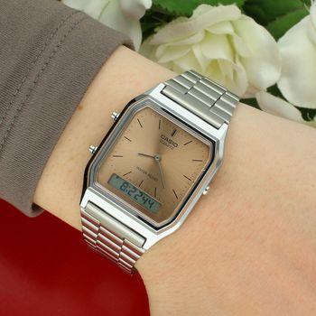Casio Vintage AQ-230A-4AMQYES Classic – zegarek analogowo-cyfrowy retro  Sklep Diament damski.jpg