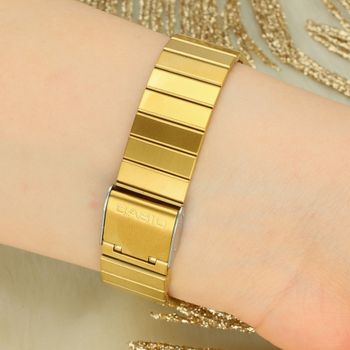 Stylowy zegarek Casio Vintage Classic AQ-240EG-9AER. Złota stalowa koperta, analogowo-cyfrowy wyświetlacz, wieczny kalendarz i alarm. Idealny na co dzień.4.jpg