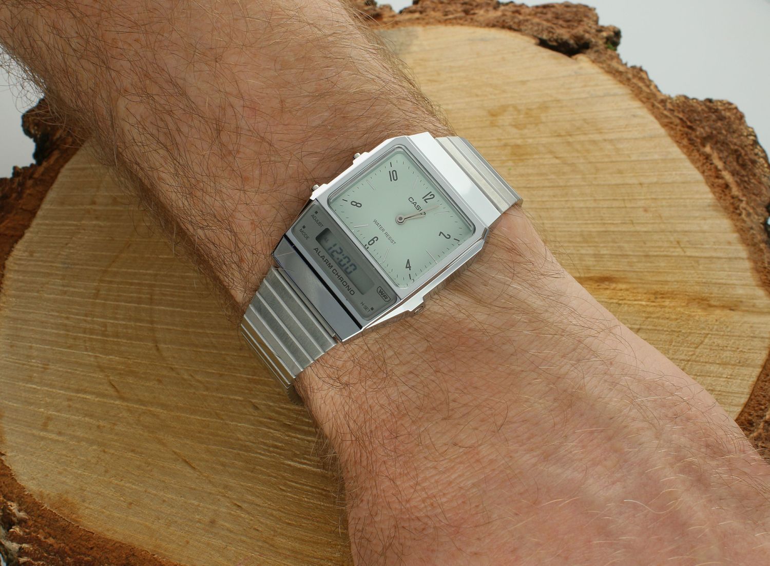 Zegarek Casio Vintage Edgy Collection AQ-800E-3AEF. Zegarek unisex w styl retro. Zegarek męski z podwójnym wyświetlaczem. Zegarek dla mężczyzny na prezent..jpg