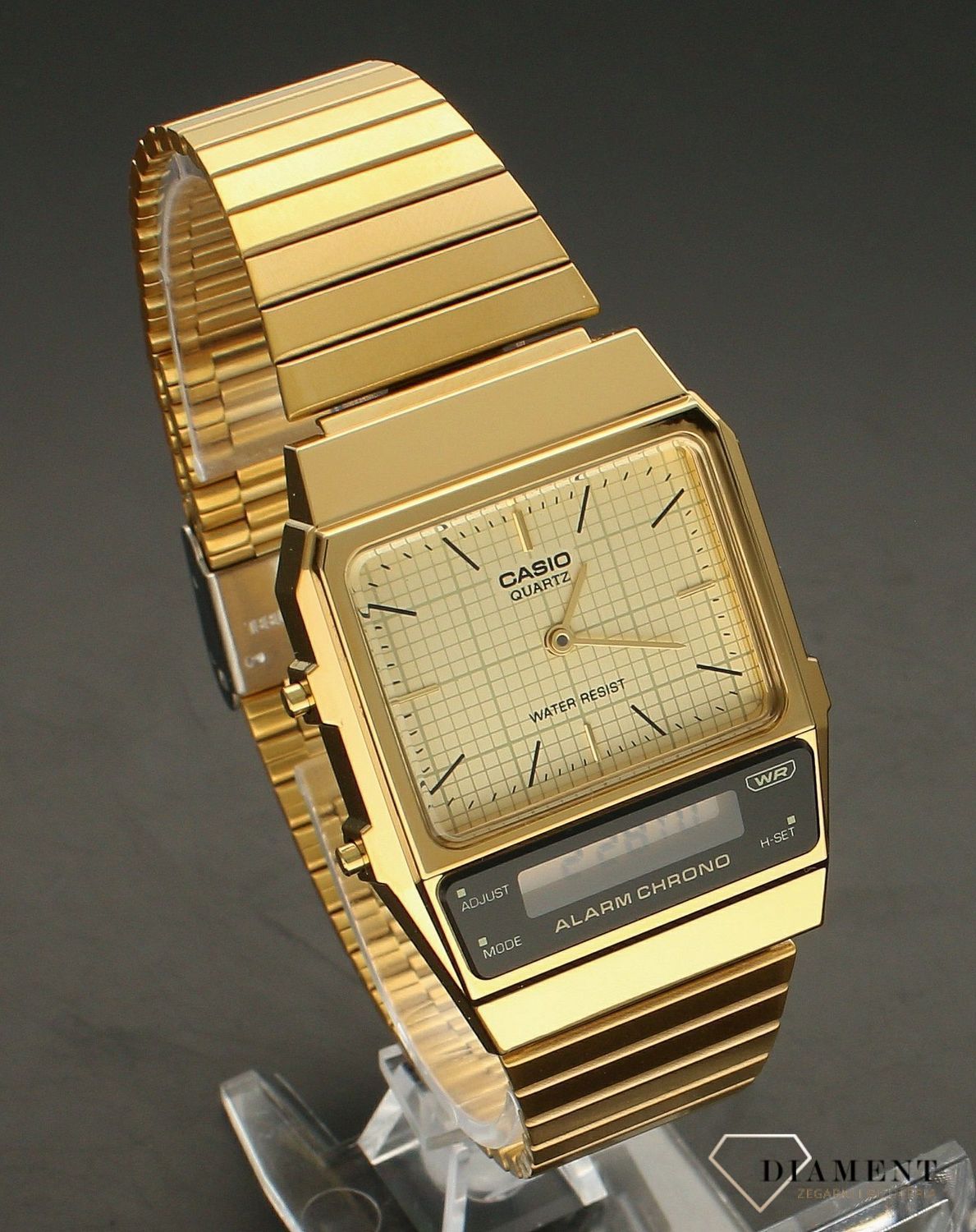 Zegarek Casio Vintage złoty EDGY COLLECTION AQ-800EG-9AEF Zegarek damski Casio Retro na bransolecie ⌚ Zegarki Casio ✓Zegarki damskie✓ Prezent z grawerem✓ Kurier Gratis 24h✓ Gwarancja najniższej ceny✓ Grawer gratis.jpg