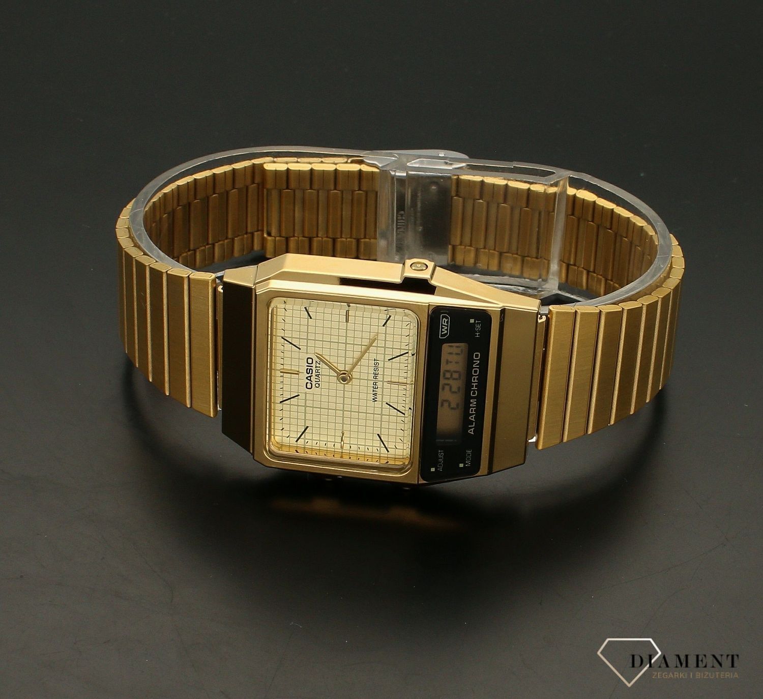 Zegarek Casio Vintage złoty EDGY COLLECTION AQ-800EG-9AEF Zegarek damski Casio Retro na bransolecie ⌚ Zegarki Casio ✓Zegarki damskie✓ Prezent z grawerem✓ Kurier Gratis 24h✓ Gwarancja najniższej ceny✓ Grawer gratis.jpg