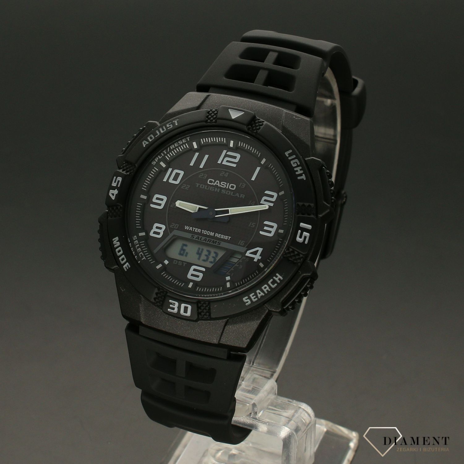 Zegarek męski sportowy na gumowym pasku Casio Solar AQ-S800W-1BVEF..jpg