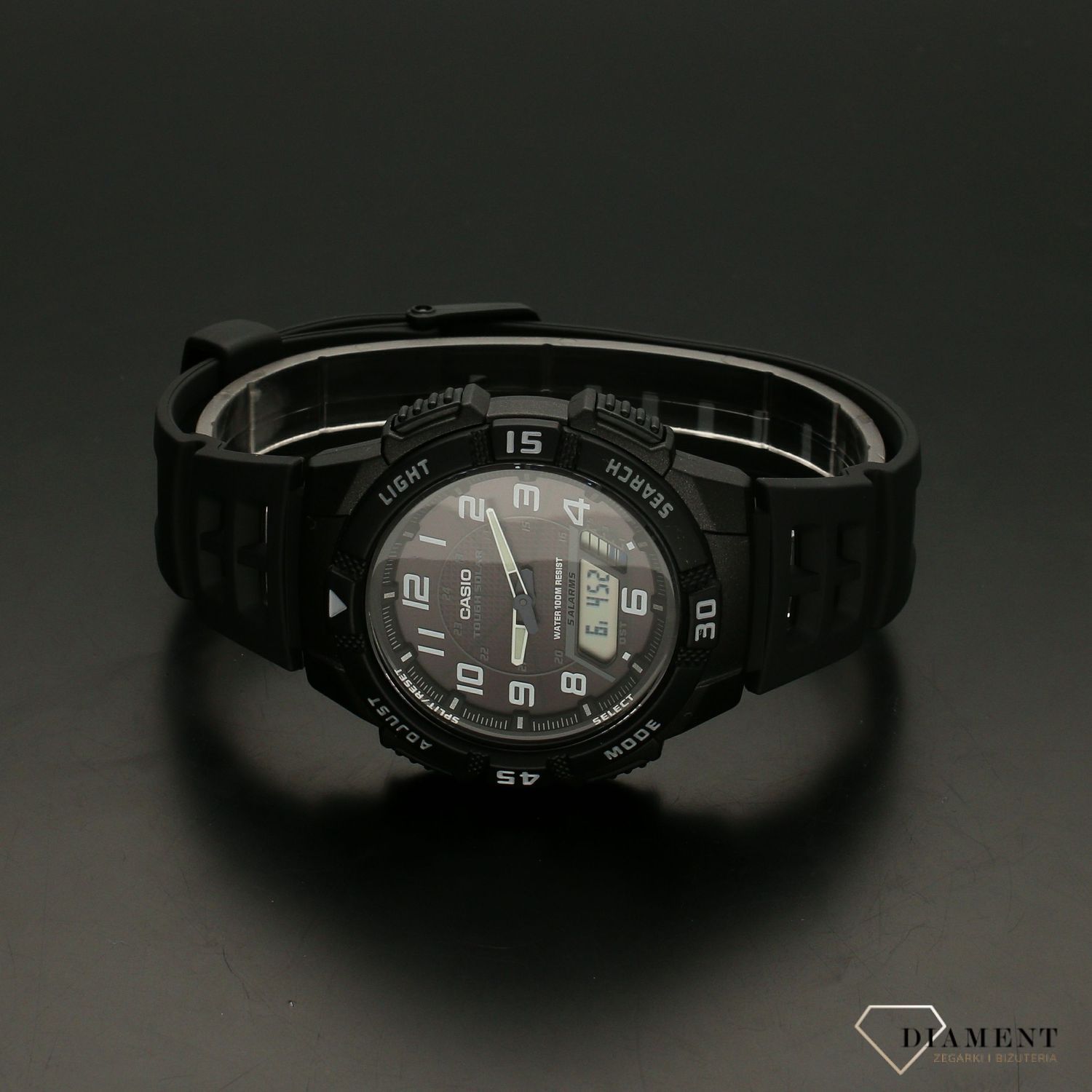 Zegarek męski sportowy na gumowym pasku Casio Solar AQ-S800W-1BVEF..jpg