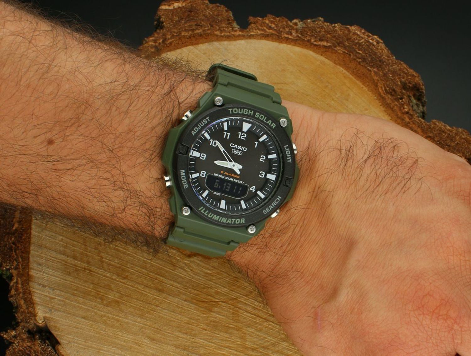 Zegarek Casio AQ-S820W-3BVEF – Zegarek Męski Solarny Analogowo-Cyfrowy Zielony 100M.jpg