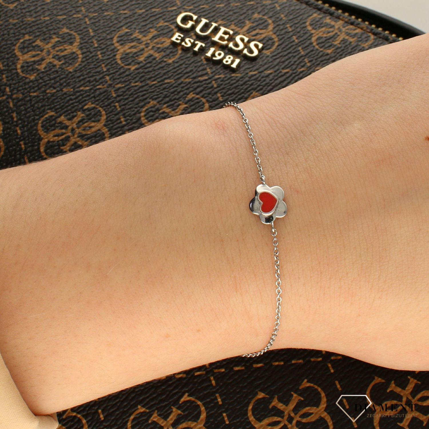 Srebrna bransoletka 'Serce w kwiecie' 925 AR012-3390.jpg