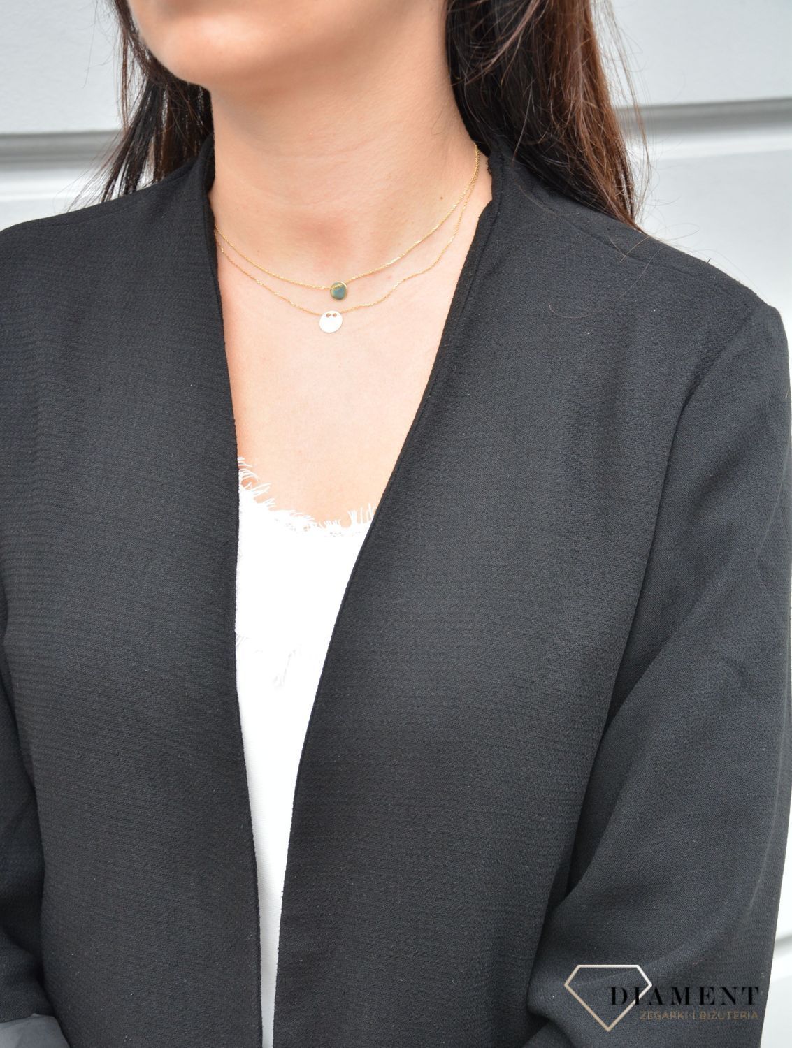 Złoty naszyjnik celebrytka kółko.jpg