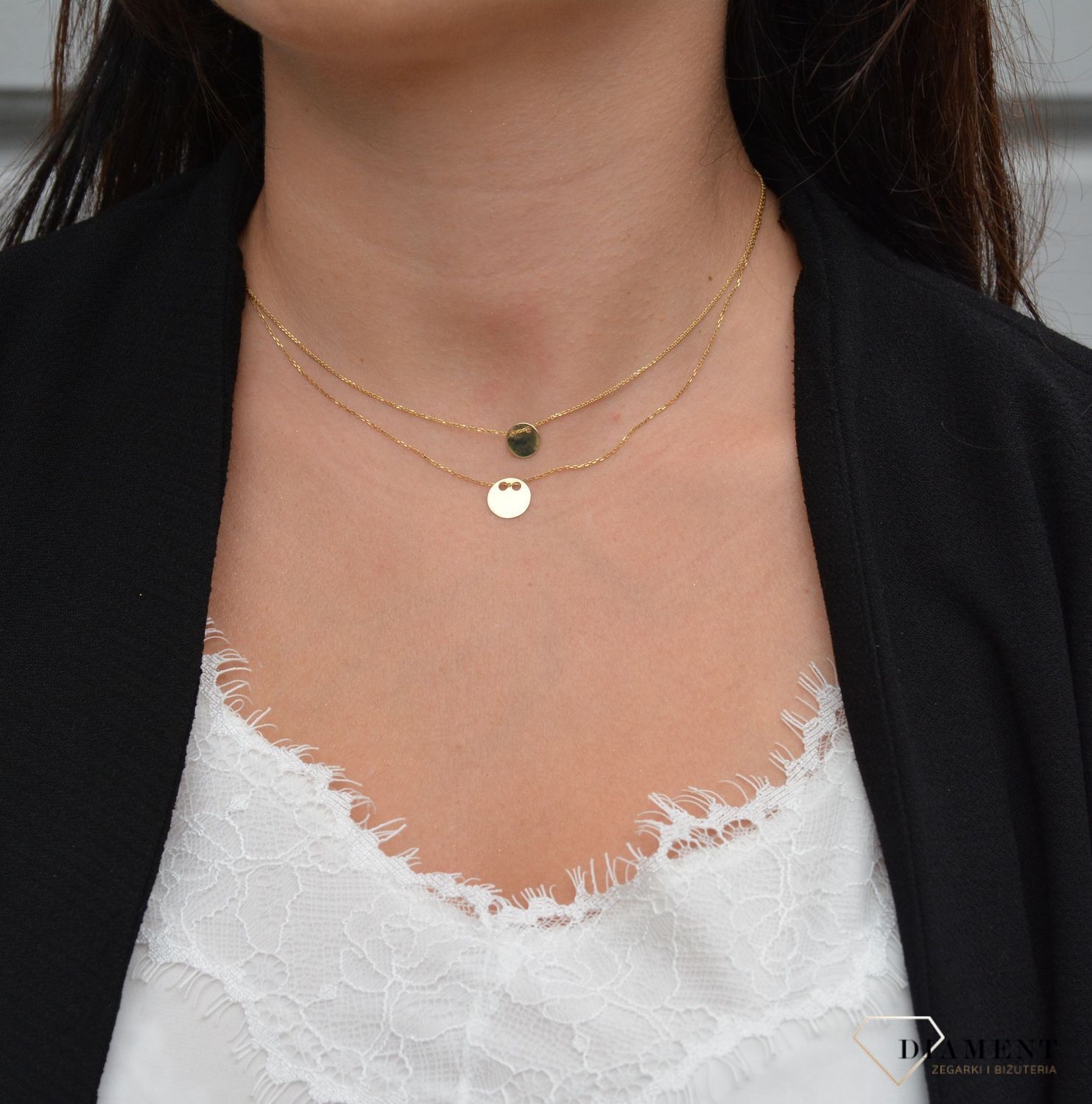 Złoty naszyjnik celebrytka kółko.jpg