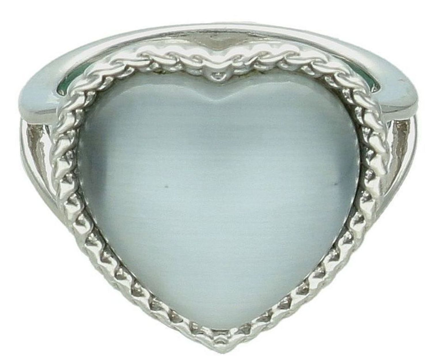 Srebrny pierścionek damski 925 duże serce z kamieniem syntetycznym rozmiar 12 AR012-74841.jpg