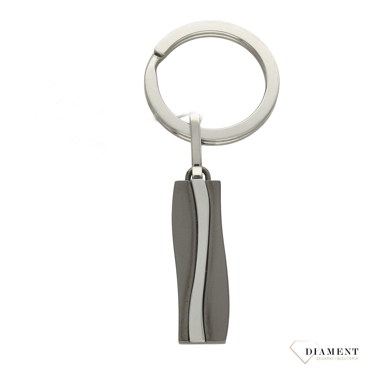 Brelok do kluczy Grawer gratis 'Napisz swój tekst'. Stalowy brelok do kluczy  AR012-8420. Brelok do kluczy w uniwersalnym kształcie idealny dla kobiety i mężczyzny. Wykonany ze stali w dwóch kolorach dzięki czemu wygląda inter.jpg