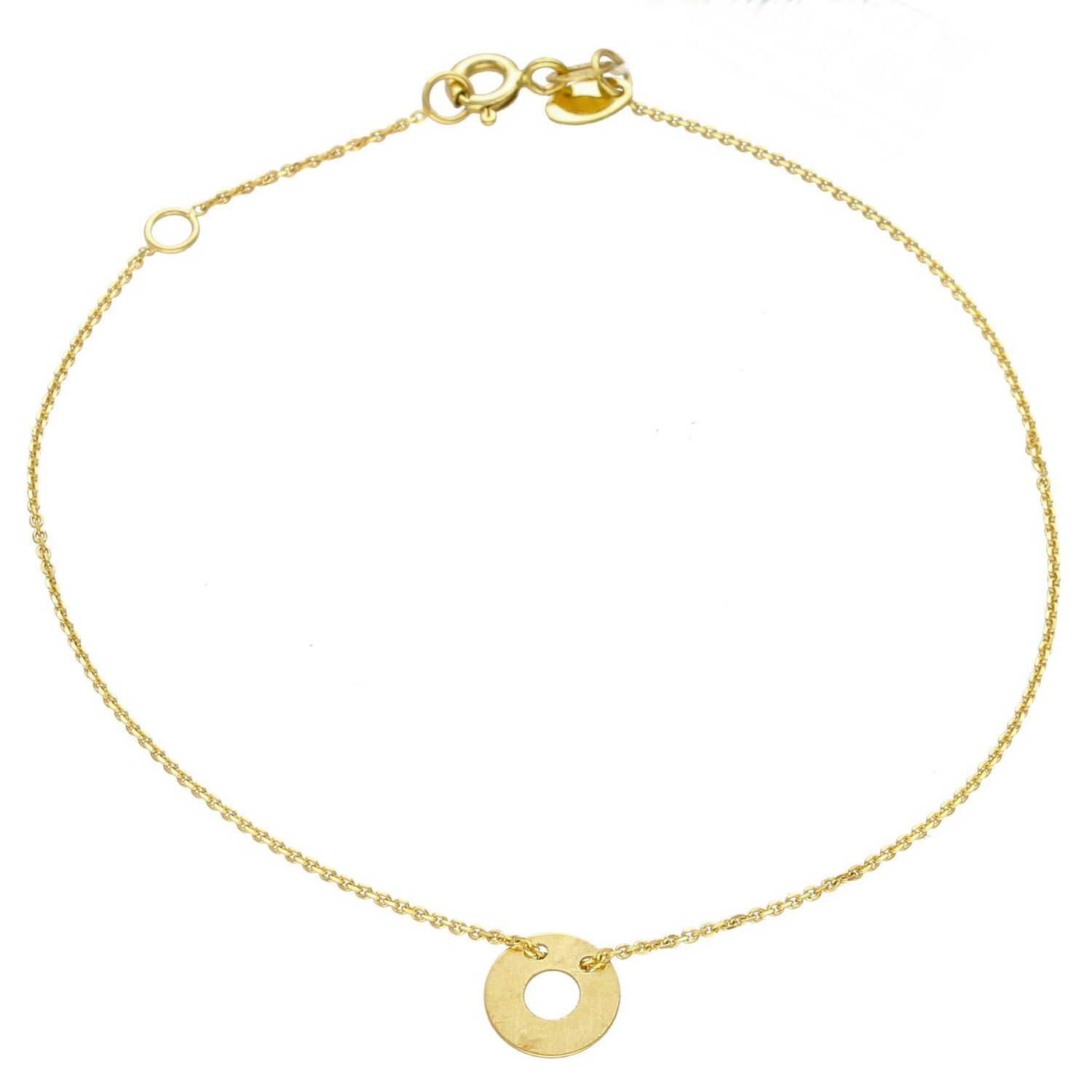 Złota bransoletka 333 celebrytka z kółeczkiem AR013-3273. Złota bransoletka damska. Złota bransoletka z kółeczkiem. Złota bransoletka celebrytka. Złota bransoletka idealna na prezent.  (1).jpg