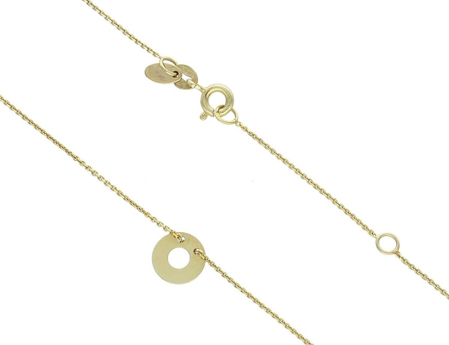 Naszyjnik zloty damski Apart celebrytka złota puste kółeczko AR013-3738.  Naszyjnik celebrytka kółeczko wykonany z 8-karatowego złota. 1.jpg