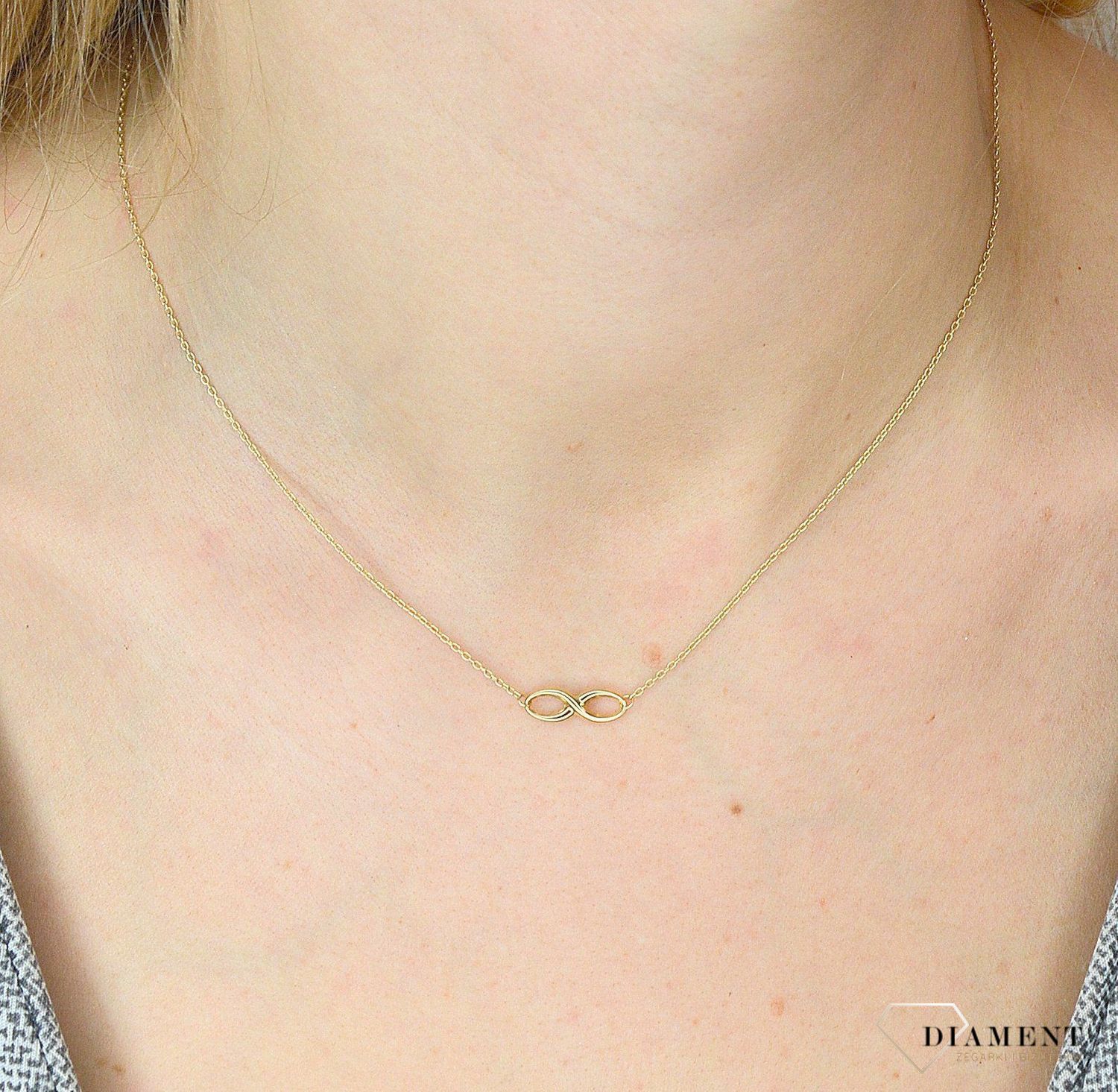 Naszyjnik złoty próby 585 nieskończoność AR013-4300.jpg