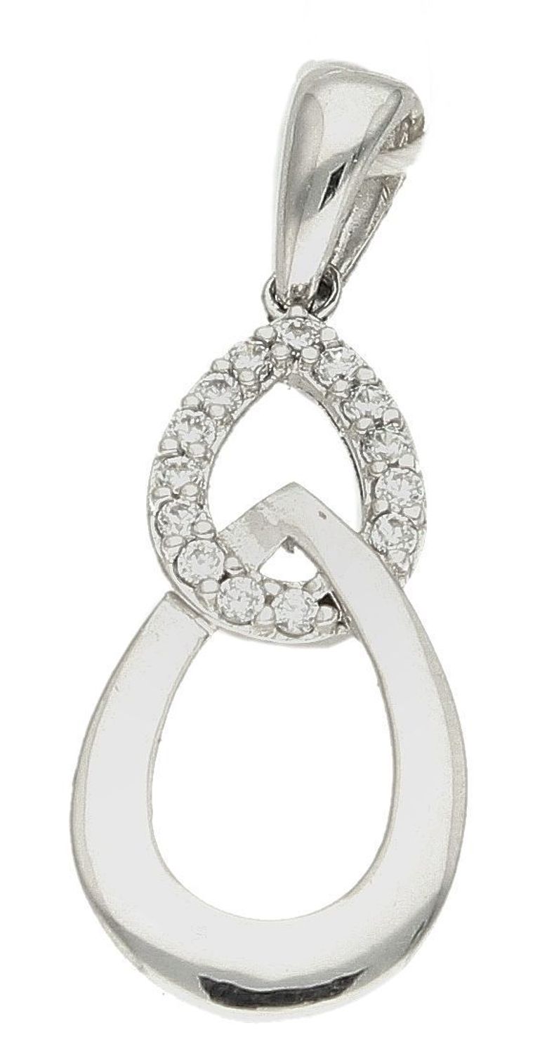 Zawieszka damska  Podwójne oczka  AR013-4622 Srebrna zawieszka o ponadczasowej formie uzupełniona cyrkonią. Została wykonana z najwyższej jakości srebra próby 925. Idealny pomysł na prezent..jpg