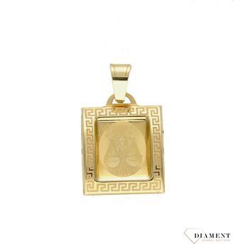 Złota zawieszka 585 znak zodiaku Waga AR18-184. Zawieszka została wykonana ze złota próby 585. Zawieszka będzie pięknym prezentem dla bliskiej osoby spod znaku wagi. W naszej ofercie dostępne są także naszyjniki i zawieszki z.jpg