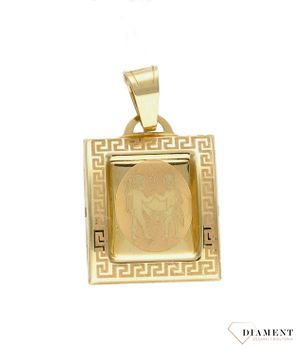 Złota zawieszka 585 znak zodiaku Bliźnięta AR18-190. Zawieszka została wykonana ze złota próby 585. Zawieszka będzie pięknym prezentem dla bliskiej osoby spod znaku bliźniąt. W naszej ofercie dostępne są także naszyjniki i zaw.jpg