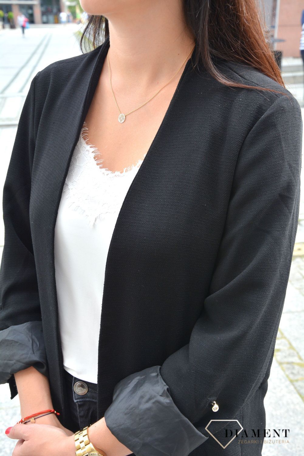 Naszyjnik złota celebrytka 585 kółko ażurowe.jpg