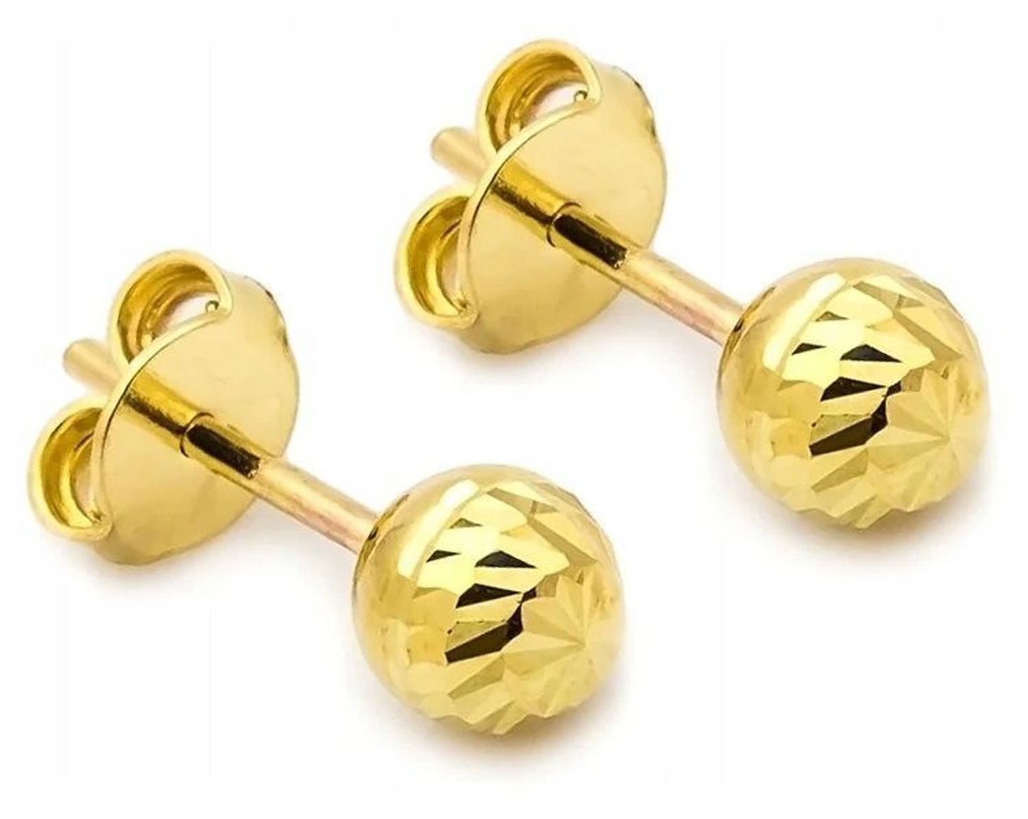 Złote kolczyki Apart kulki grawerowane 5 mm złoto 333 próba AR521-8755.jpg