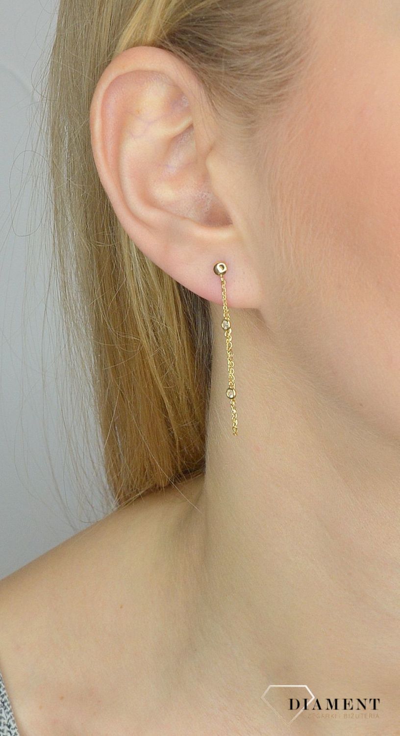 Kolczyki próby 585 z łańcuszkiem wiszącym AR521-9673.jpg