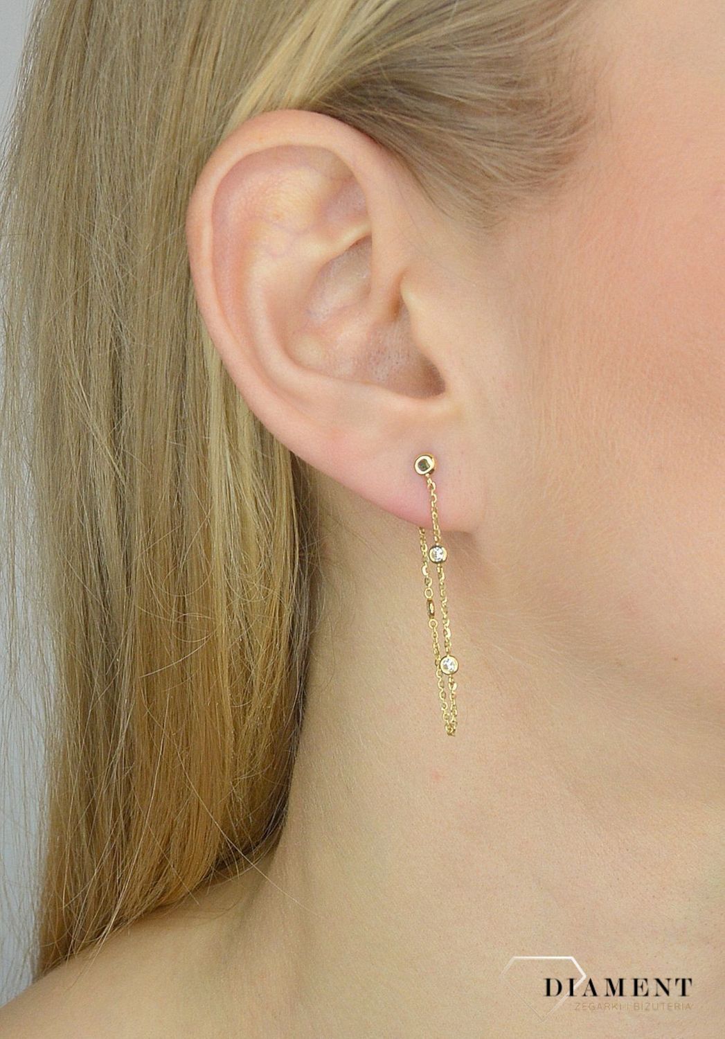 Kolczyki próby 585 z łańcuszkiem wiszącym AR521-9673.jpg