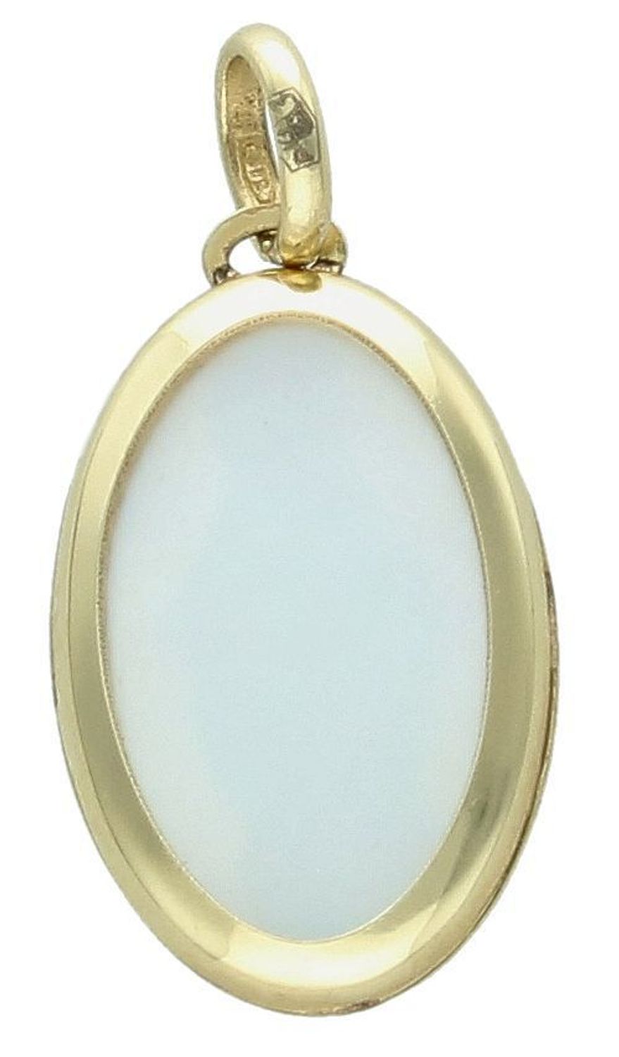 Złota zawieszka Apart medalik z masą perłową Matka Boska Niepokalana 585 AR522-0160. Złoty medalik to wyjątkowa pamiątka na lata .Medalik dla dziecka. Medalik na chrzest. 1.jpg