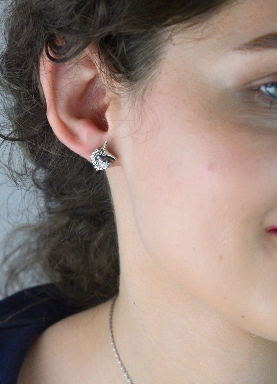 Komplet srebrny jednorożce z cyrkoniami próba 925 AS6127 – kolczyki i zawieszka dla dziewczynki i mamy komplet Ag.jpg