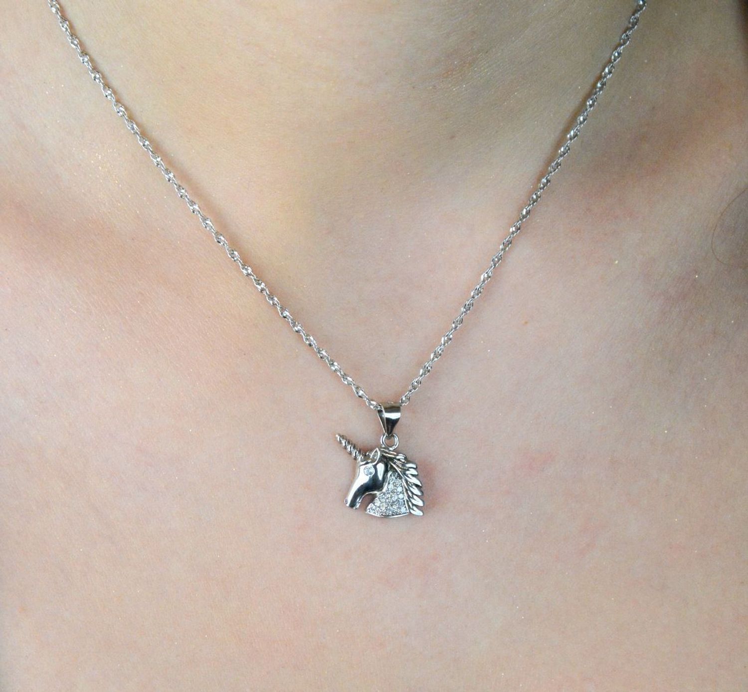 Komplet srebrny jednorożce z cyrkoniami próba 925 AS6127 – kolczyki i zawieszka dla dziewczynki i mamy komplet Ag.jpg