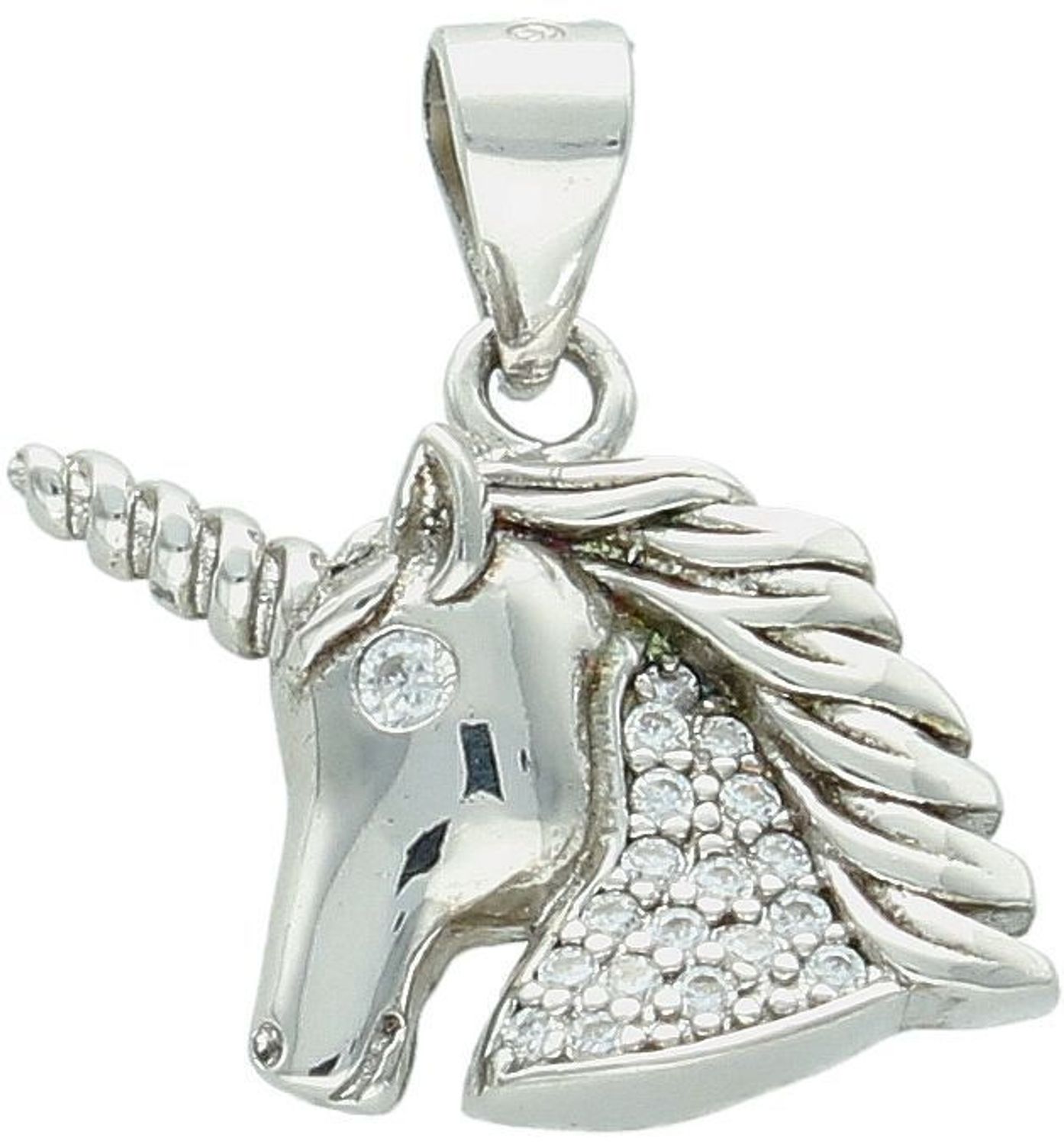 Komplet srebrny jednorożce z cyrkoniami próba 925 AS6127 – kolczyki i zawieszka dla dziewczynki i mamy komplet Ag.jpg