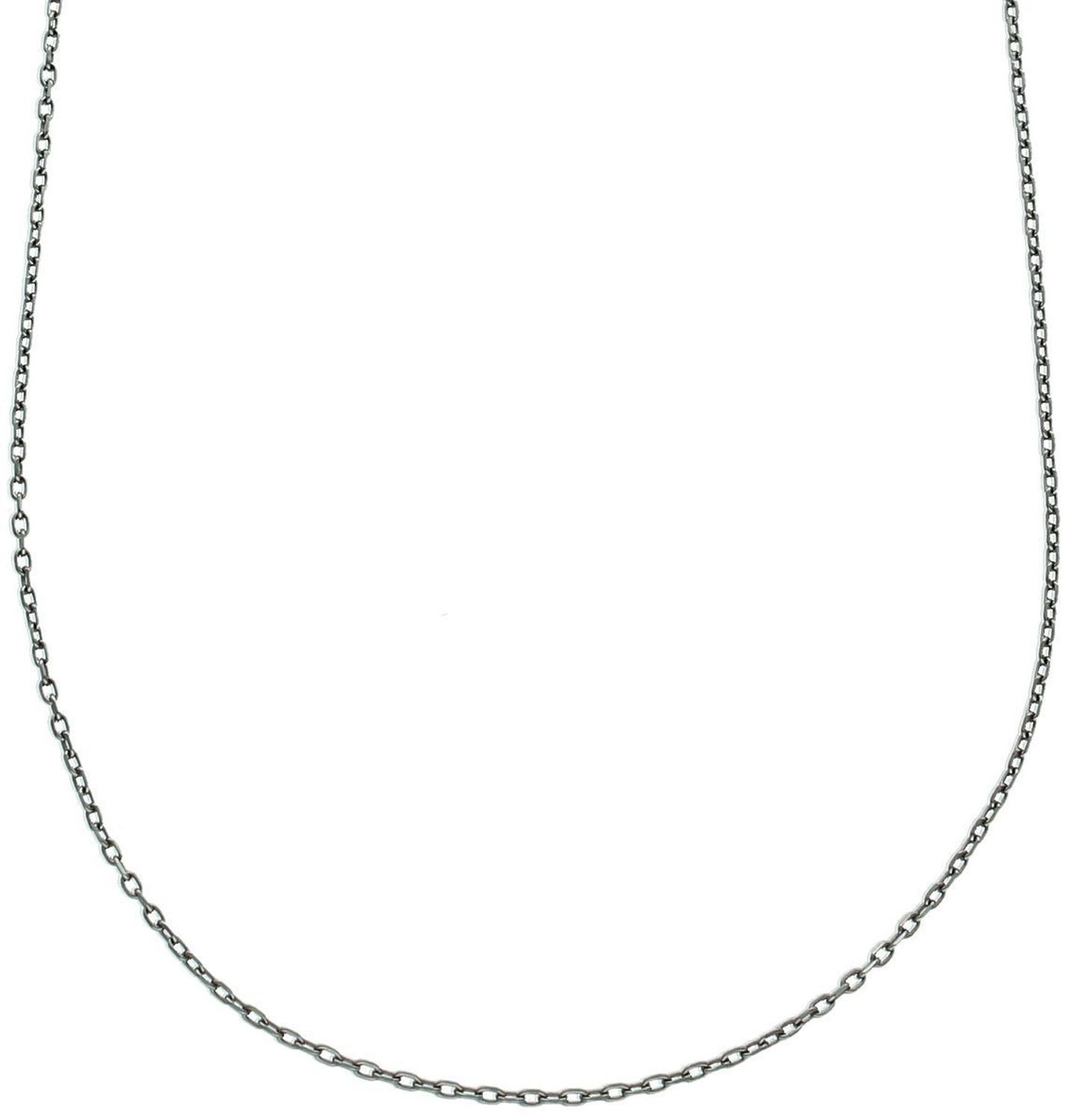 Łańcuszek damski srebrny oksydowany AS7, próba 925, długość 42 + 3 cm. Klasyczny styl, oksydowane wykończenie i zapięcie na karabińczyk – idealny do zawieszek.1.jpg