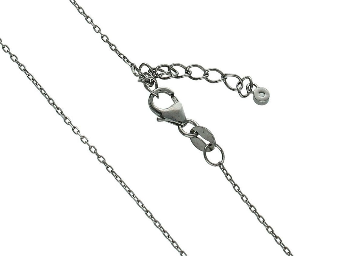 Łańcuszek damski srebrny oksydowany AS7, próba 925, długość 42 + 3 cm. Klasyczny styl, oksydowane wykończenie i zapięcie na karabińczyk – idealny do zawieszek.1.jpg