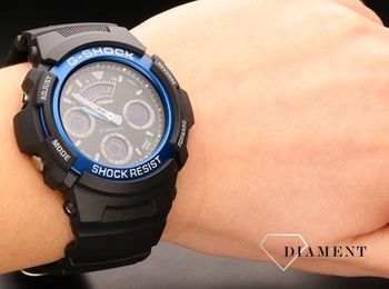 Męski wstrząsoodporny zegarek CASIO G-Shock AW-591-2AER BLUE DEVIL (5).jpg