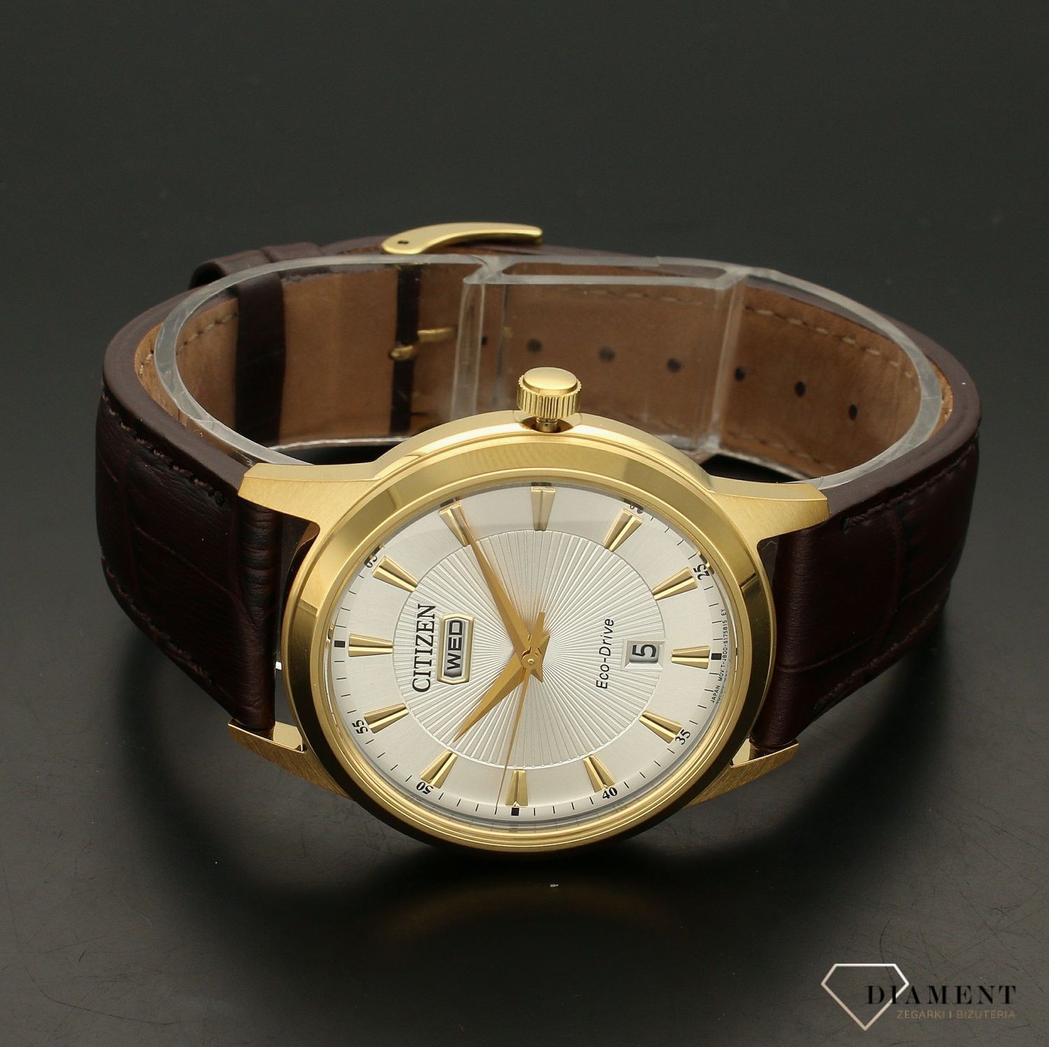 Zegarek męski Citizen AW0102-13AE Eco Drive. Zegarek męski Citizen AW0102-13AE Eco Drive jest to zegarek, w których wykorzystano innowacyjna technologie Eco – Drive, wykorzystuje on różne źródła energii, przez co jest przy.jpg