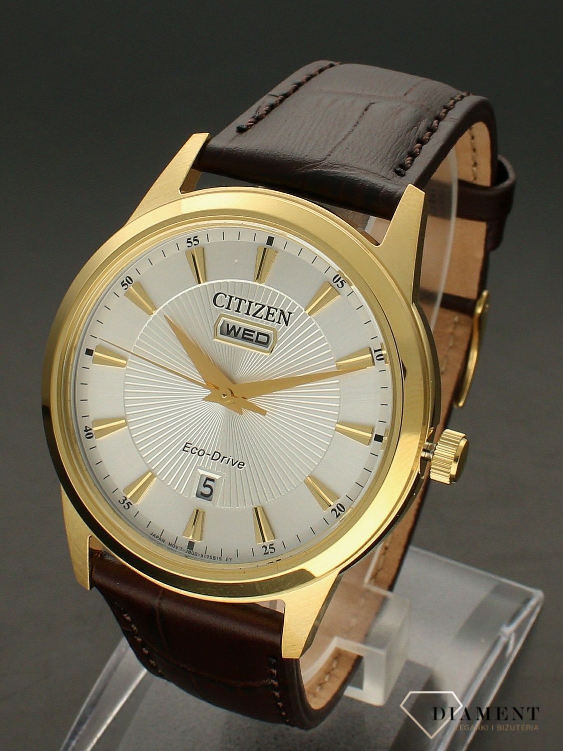 Zegarek męski Citizen AW0102-13AE Eco Drive. Zegarek męski Citizen AW0102-13AE Eco Drive jest to zegarek, w których wykorzystano innowacyjna technologie Eco – Drive, wykorzystuje on różne źródła energii, przez co jest przy.jpg
