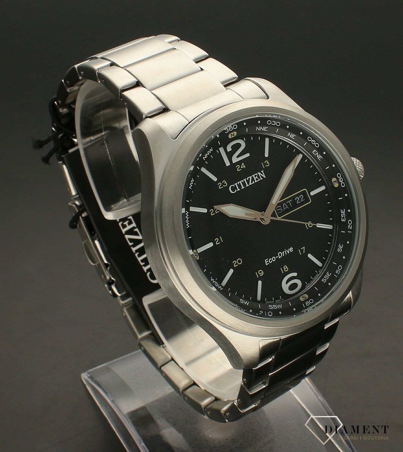 Męski Citizen Eco-drive AW0110-82EE jest to zegarek, w których wykorzystano innowacyjną technologie Eco – Drive, wykorzystuje on różne źródła energii, przez co jest przyjaźniejszy dla środowiska..webp