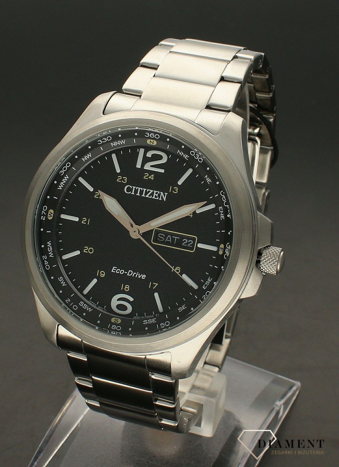 Męski Citizen Eco-drive AW0110-82EE jest to zegarek, w których wykorzystano innowacyjną technologie Eco – Drive, wykorzystuje on różne źródła energii, przez co jest przyjaźniejszy dla środowiska..webp