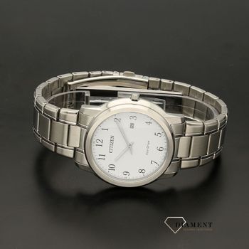 Citizen Orologio Uomo Eco-Drive AW1211-80A – Acciaio Inox, Quadrante Chiaro, Datario, 240 Giorni Riserva